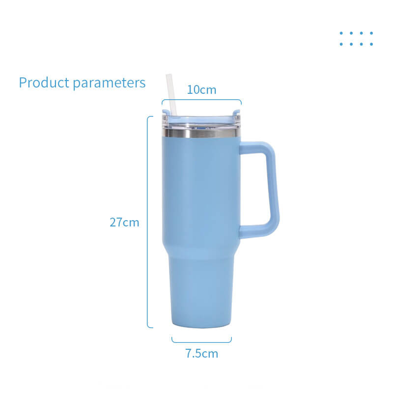 40oz Stainless Steel Vacuum Insulated Tumbler Size