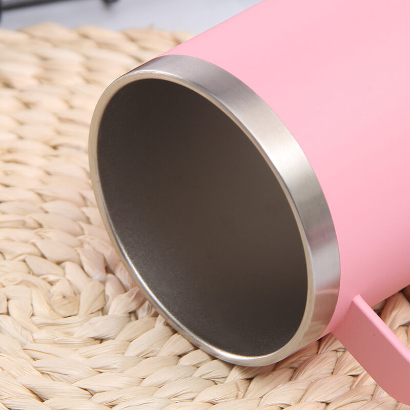14oz Vacuum Coffee Mug mouth detail