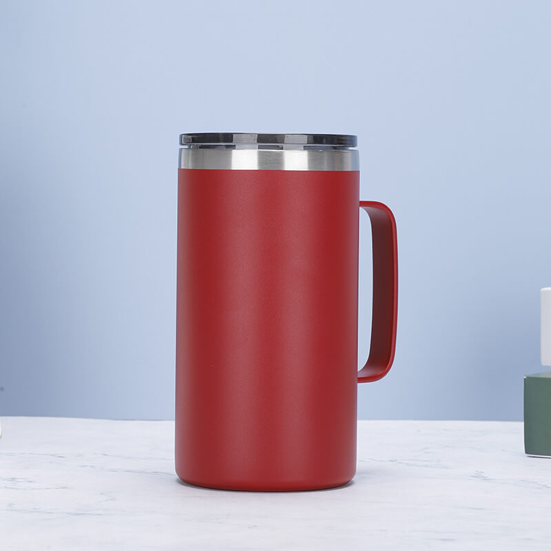 red Soft Light Thermos Coffee Mug
