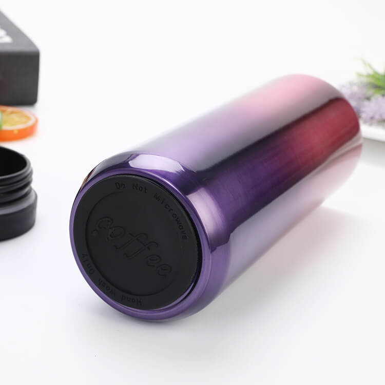 13oz or 18oz Straight Thermos Coffee Cup with non-slip bottom