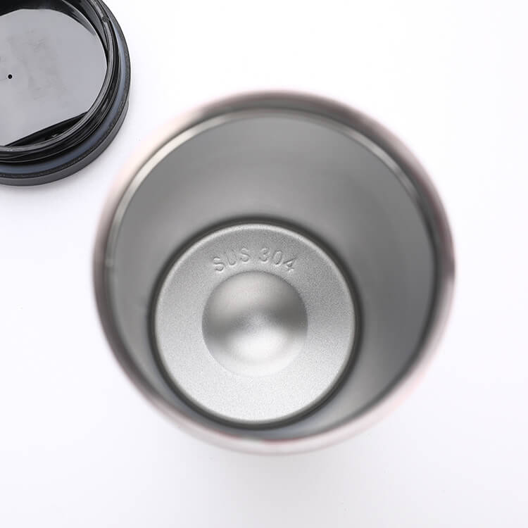 13oz or 18oz Straight Thermos Coffee Cup inner detail