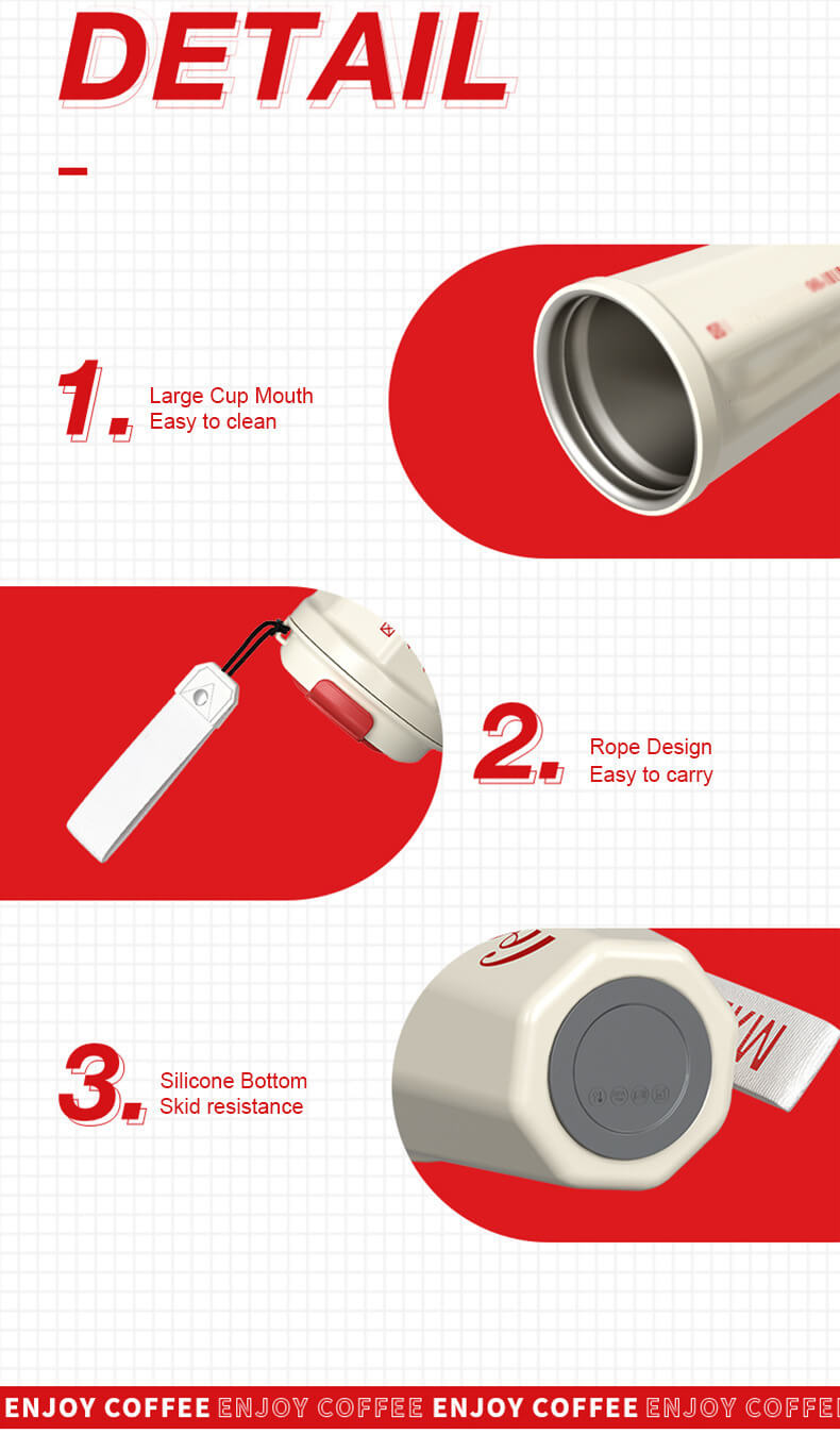 13OZ Holding Coffee Mug with Handle detail