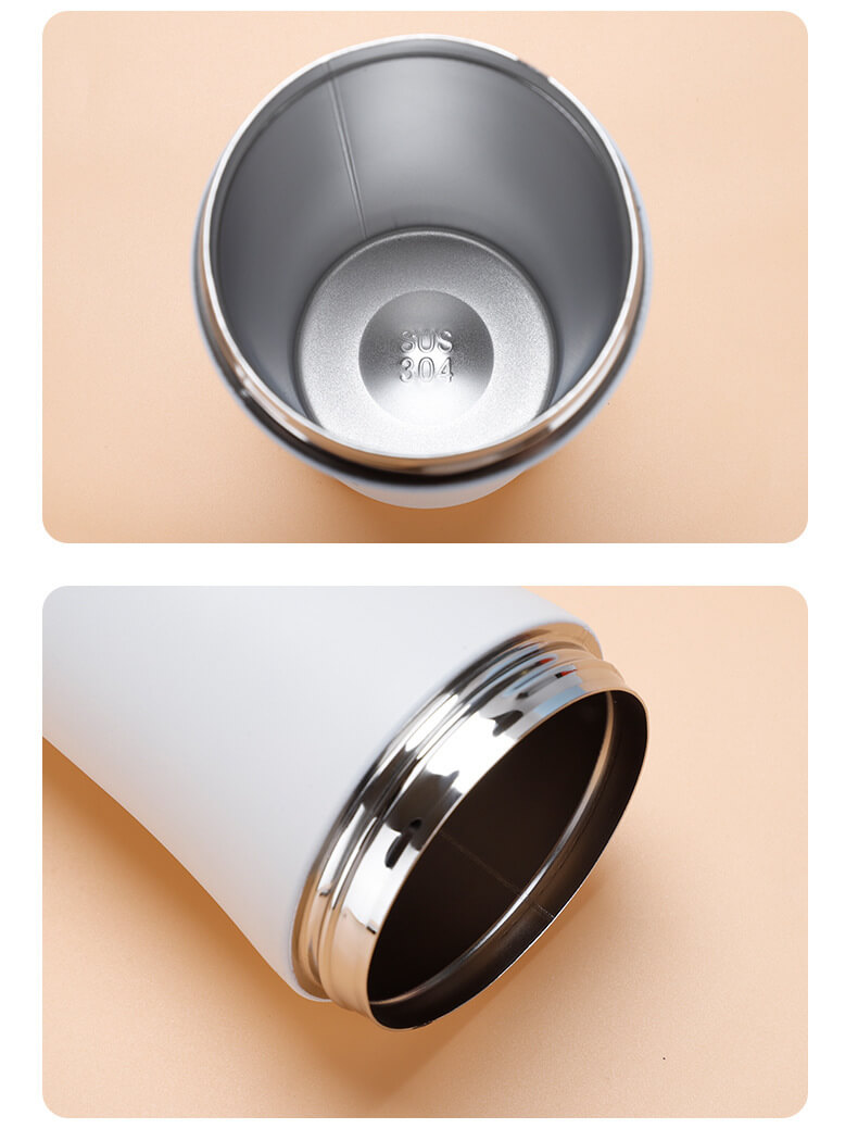 13oz Insulated Coffee Mug with Straw Lid parts detail
